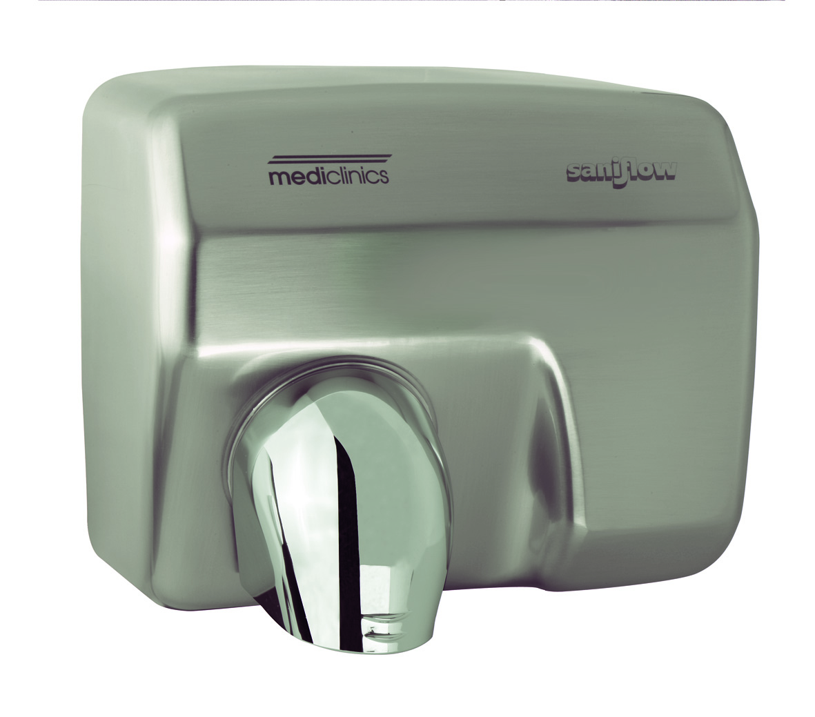 Suszarka do rąk Saniflow – czas suszenia: 29 s – automatyczna – 68 dBA – stal/satyna