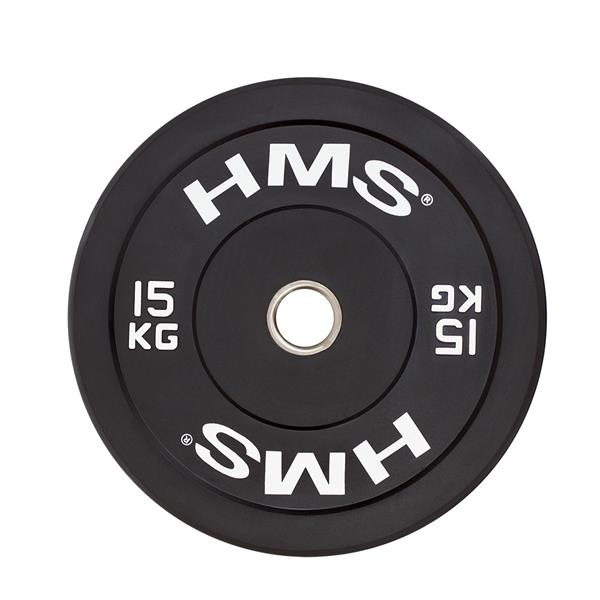 Olympisk bumpervægt 10-25 kg - sort - BBR - 15kg