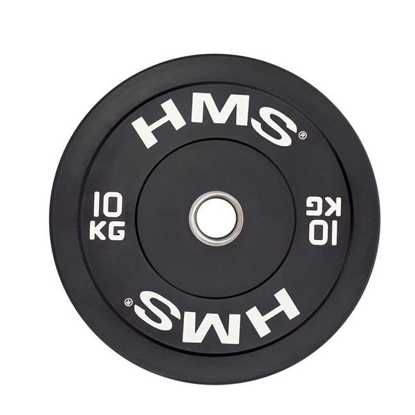 Olympisk bumpervægt 10-25 kg - sort - BBR - 10kg