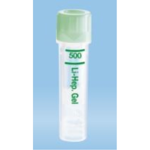 Kapillærrør Microvette - Li-heparin-gel lysegrøn - 100 stk