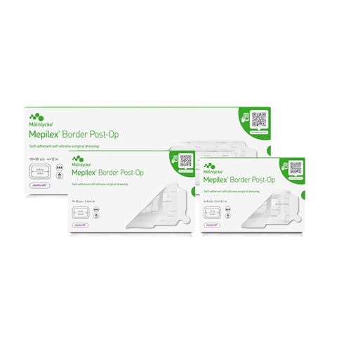 Superabsorbierender Verband Mepilex Border PostOp - 10x15cm Silikon Border - 10 St