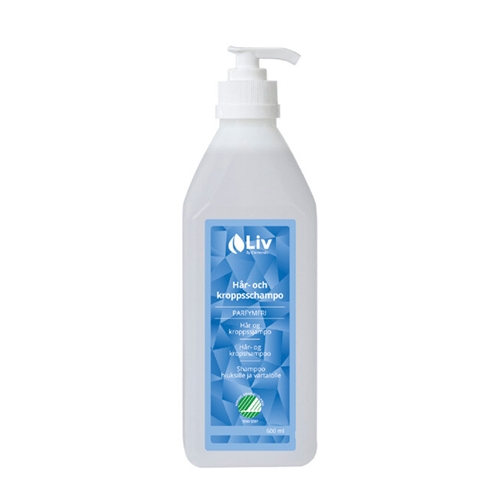 LIV 3-i-1 kropssæbe - 600 ml med pumpe uparfumeret