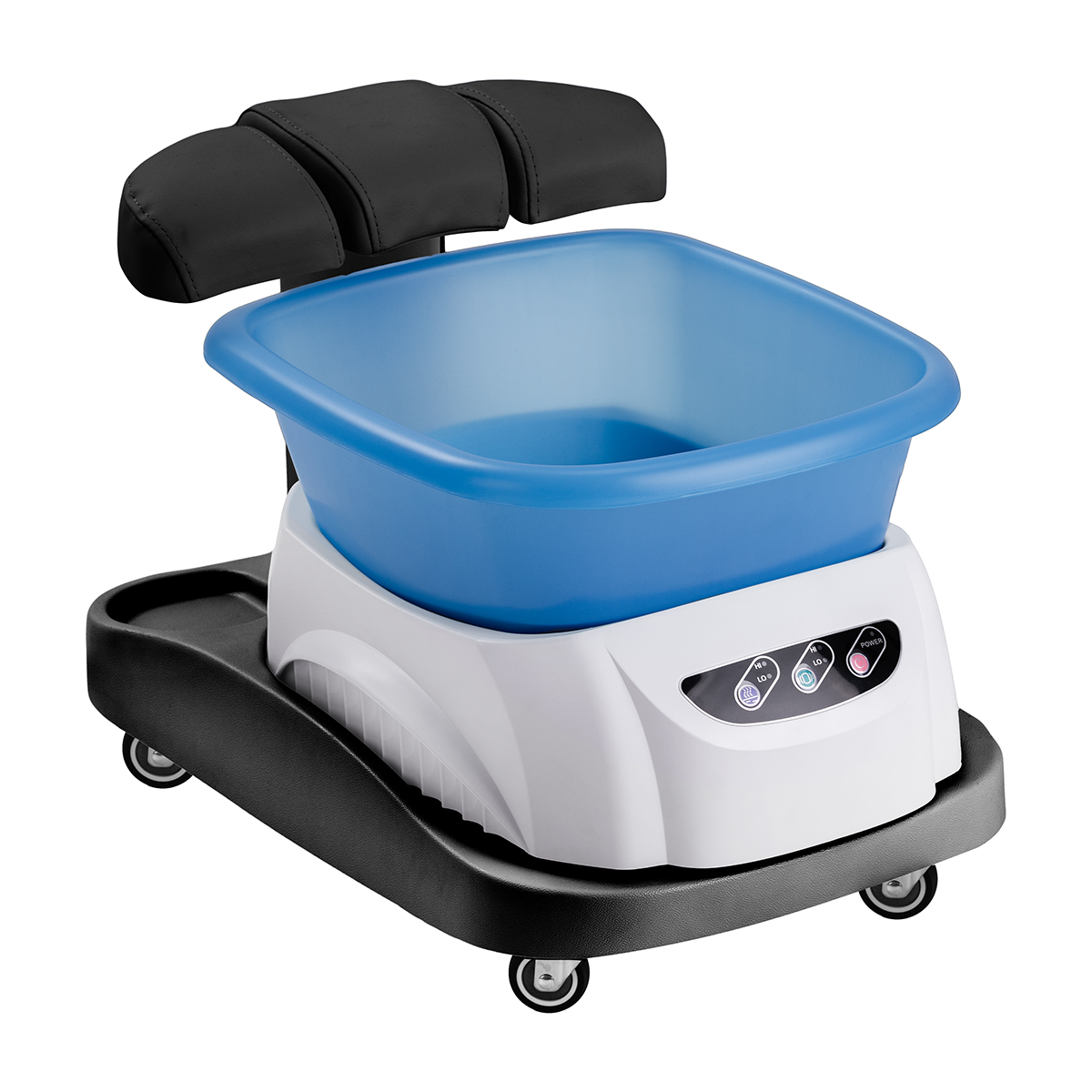 Azzurro bruseleje med massagefunktion og hvid vogn
