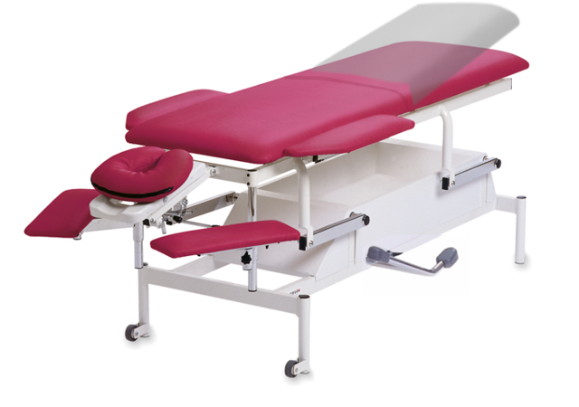 Tarsus Fysio 1, hydraulisk brits – 2-delad – Cerise 892