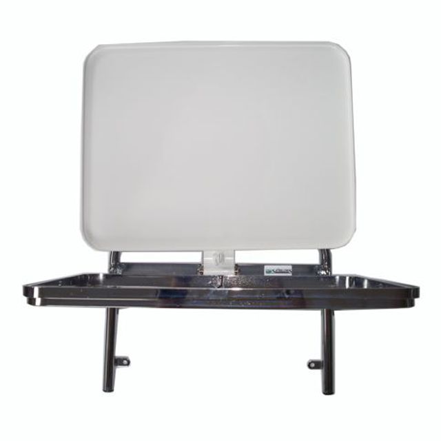Bag holder 30 l wall-mounted, metal lid