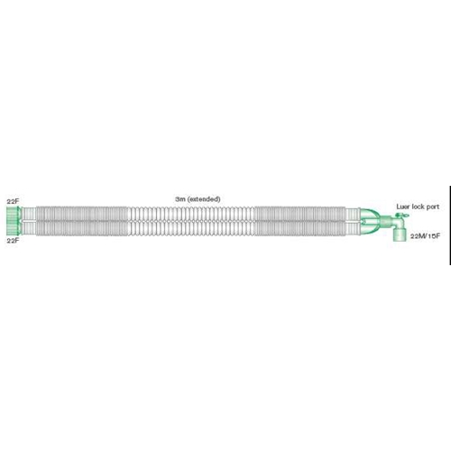 Andningssystem Compact - 22mmx3m fast Y-vinklat - 40 st