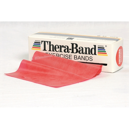 Taśma treningowa Thera-Band - 5,5 m średni opór czerwona