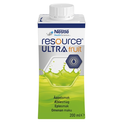Resource Ultra Fruit - 4x200 ml æble - 4 stk.