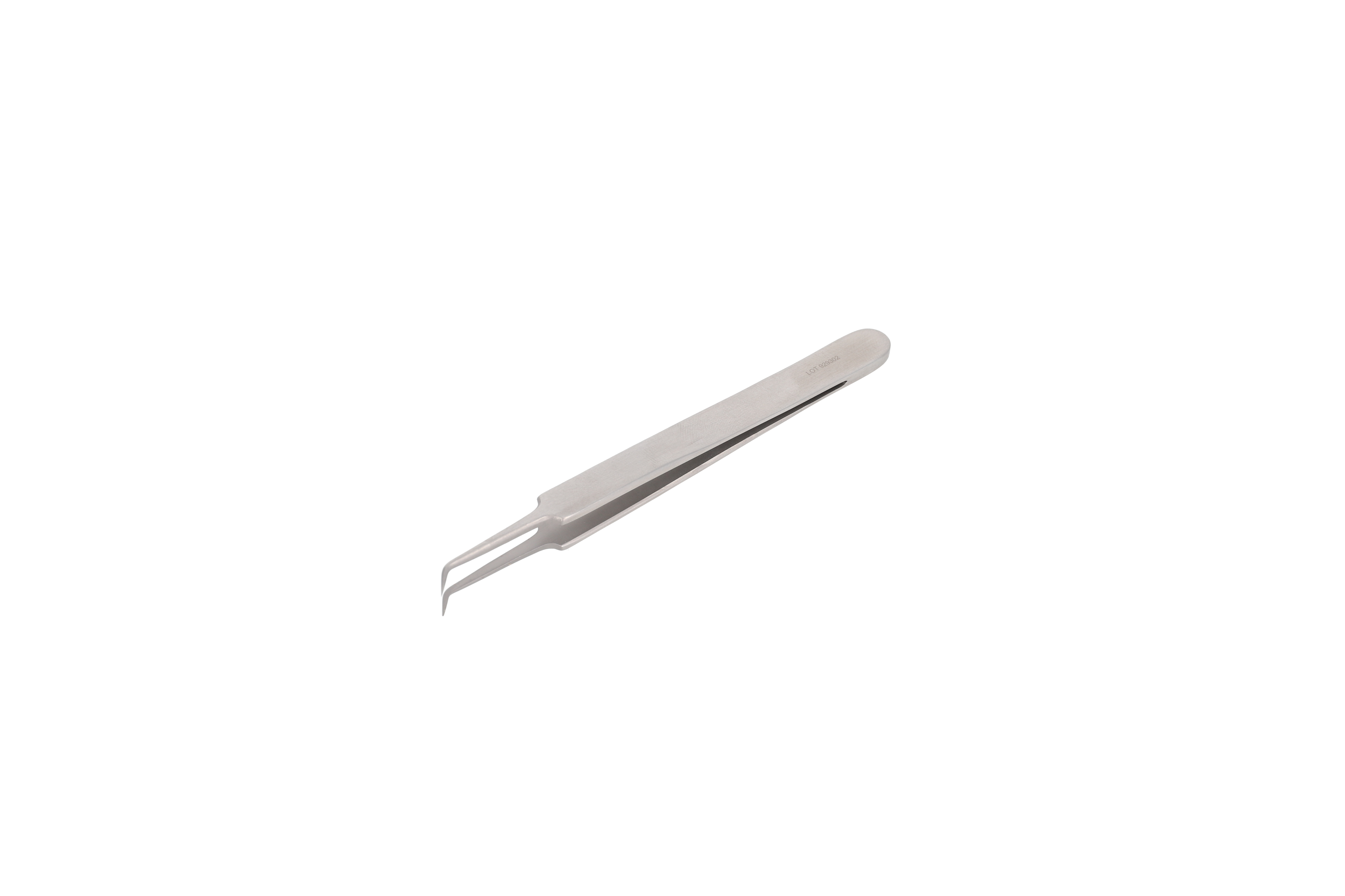 Uhrmacherpinzette 0,3 mm 11 cm abgewinkelte Spitze