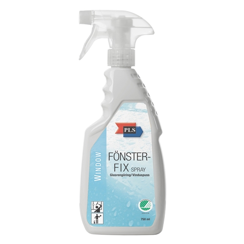 Ikkunanpesuaine PLS Fönsterfix - 750ml spray hajusteeton Joutsenmerkki