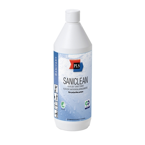 Sanitetsrent Saniclean – 1L oparf pH=10,5/8,5 Svanen
