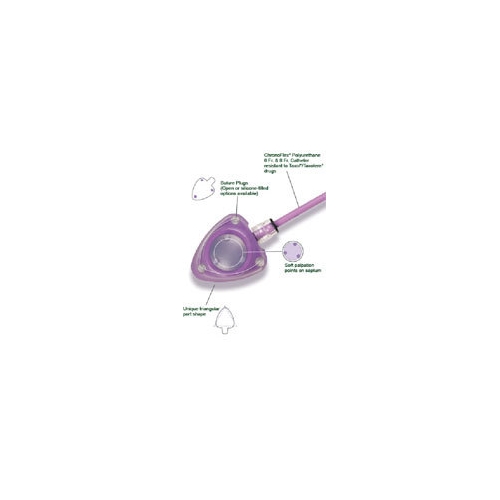 Injektionsport med singellumen PowerPort – 8Fr isp MRI