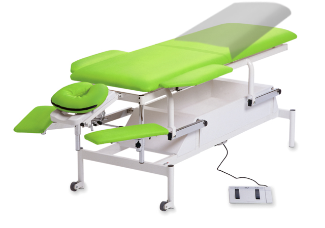 Tarsus Fysio 1, elektrisk brits – 2-delad – Lime 893
