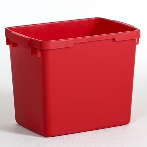 Sorteringsboks - 25L affald rød