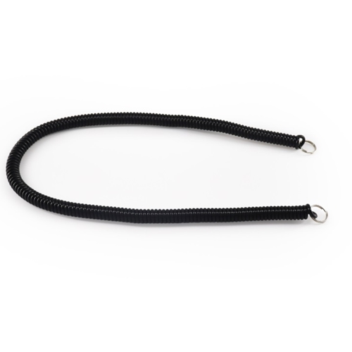 Kierrettävä varkaudenestokaapeli lämpömittarille - 50cm avainrenkaalla musta