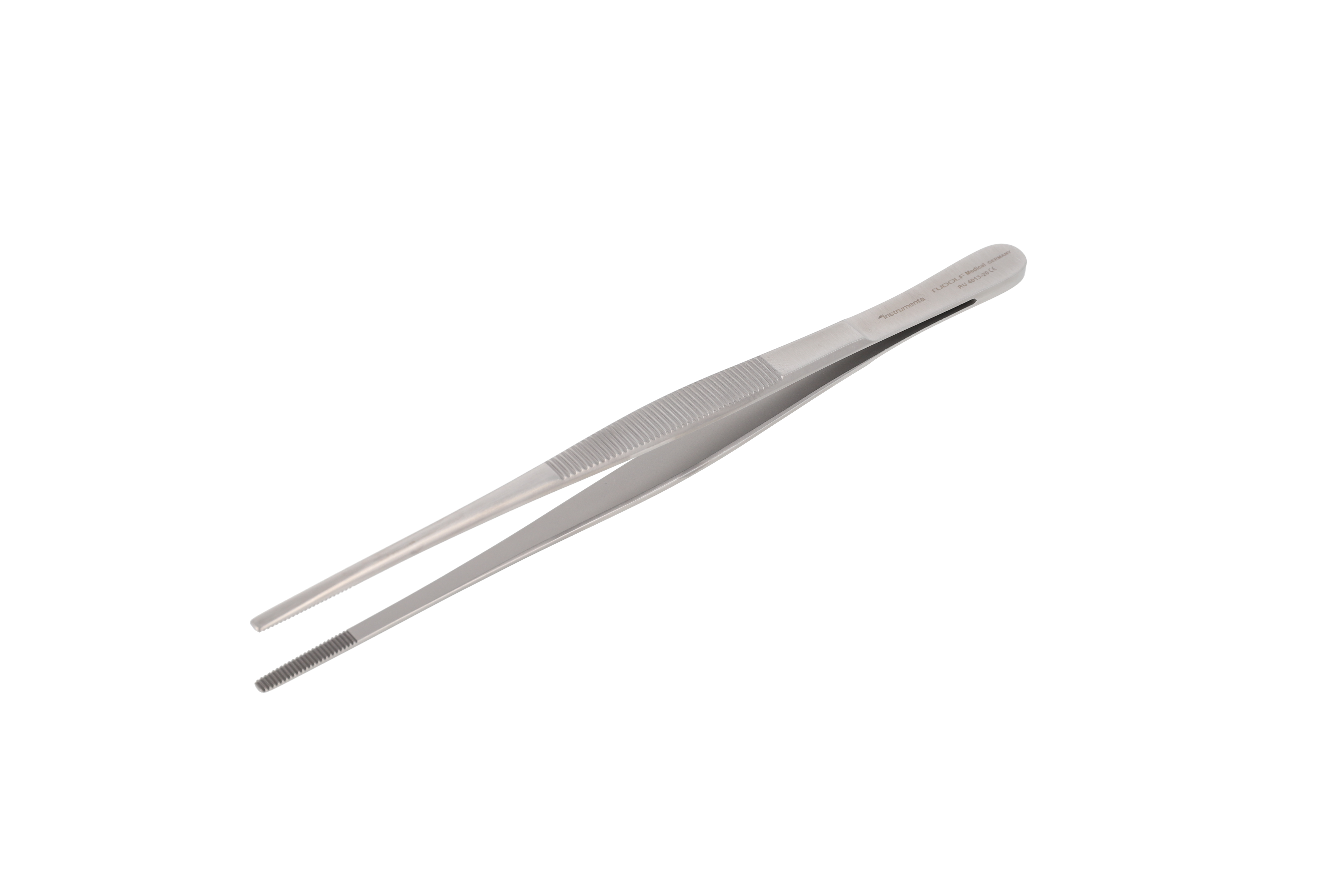 Anatomische Pinzette Stille 20 cm mit quer geriffelter Spitze