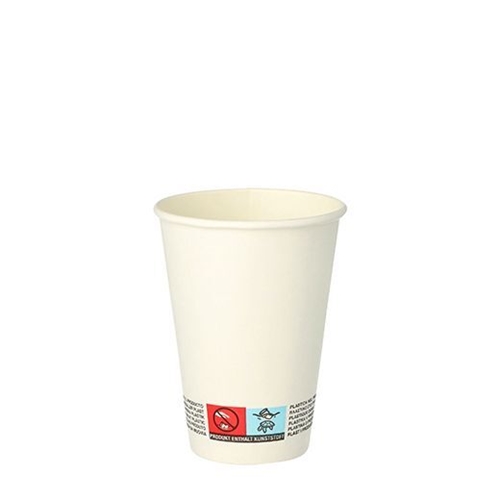 Automatbæger papir - 18 cl hvid PE-belagt - 50 stk.