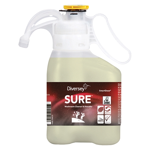 Saniteettitilojen puhdistusaine SURE Washroom Cleaner&Descaler - 1,4L pH=2 hajusteeton SD