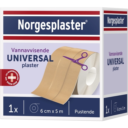 Plastplaster Universal - 6 cm x 5 m rulle beige