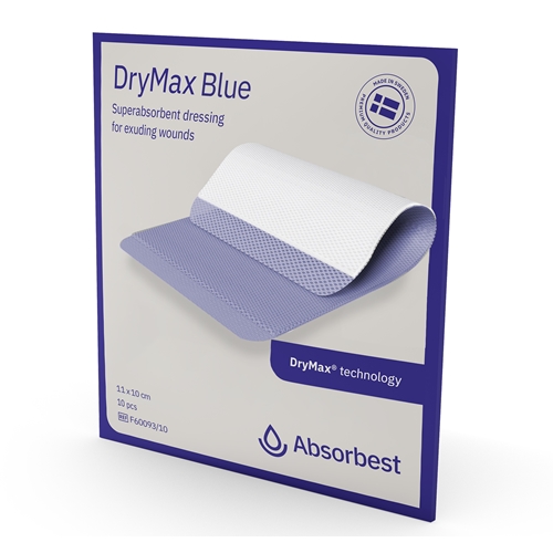 Superabsorberende bandage DryMax Blue - 20x20 cm - 10 stk