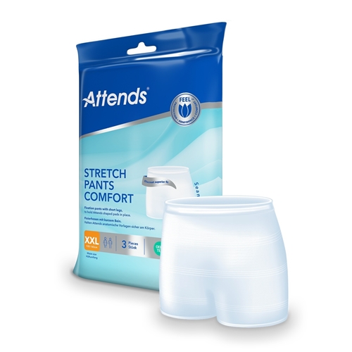 Inkontinenssihousut jalkakiinnitykseen - Attends StretchPant Comf XXL - 3 kpl