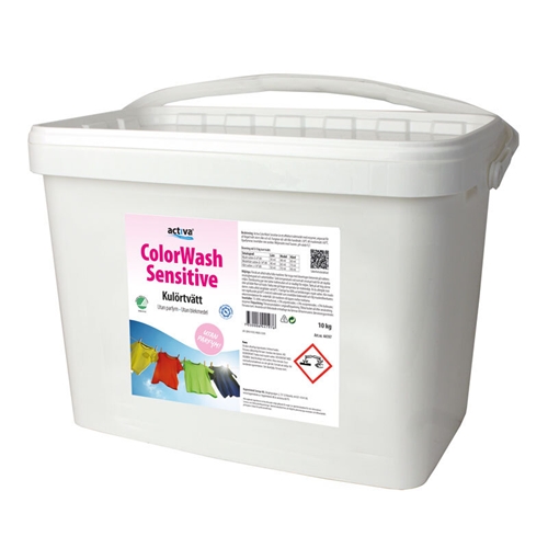 Vaskemiddel Activa ColorWash - 10 kg uparfumeret Svanemærket