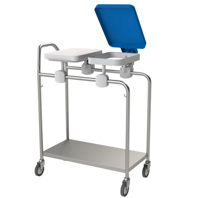 Bag holder stainless steel with lid