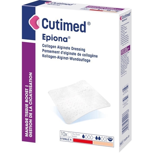 Kollagenforbinding Cutimed Epiona - 10x10cm - 10 stk.