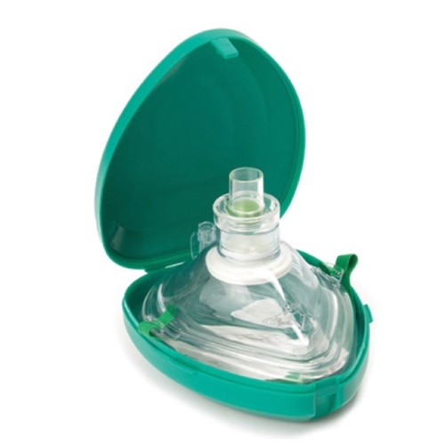 Pocketmask u nackband – m O2-anslutning, ventil/filter