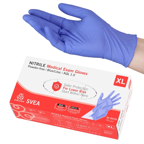 Nitrilhandschuhe Evercare PF - XL SVEA AQL 1,0 - 150 Stück