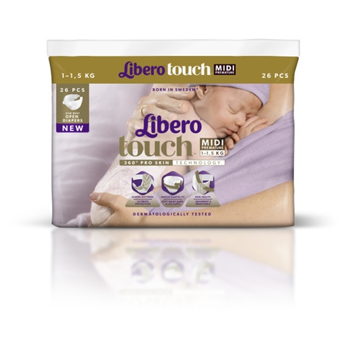 Klebewindel Libero Touch - Midi Frühchen 1-1,5 kg - 416 St.