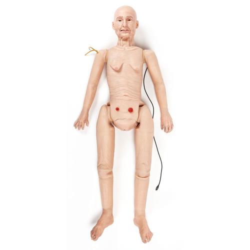 TERi™ Geriatrisk patientvårdstränare – Androgyn tränare för allmän patientvård och simulering av dagligt livsstöd, ljus hudton