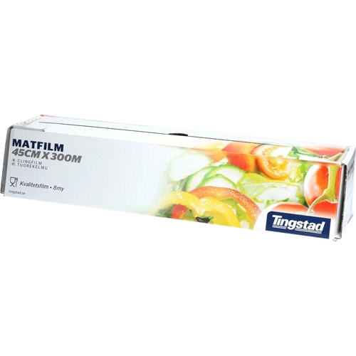 Køkkenfilm PVC-plast 0,45x300 m 8 my i dispenser