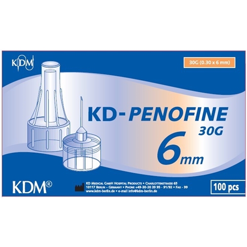 Penkanule KD-Penofine - 30G (0.30 x 8 mm) Gul - 100 stk