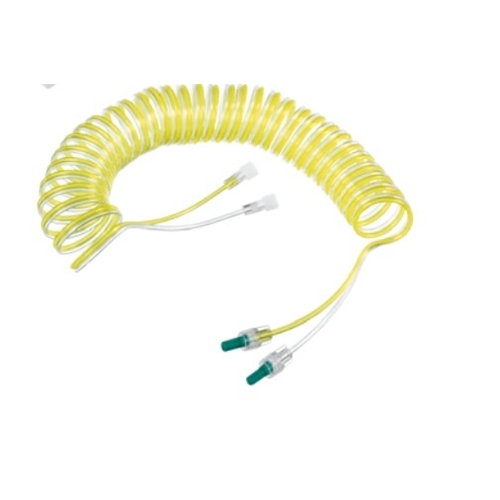Förlängningsslang 2-lumen spiral Proset – 850cm mikro gul/transp – 50 st