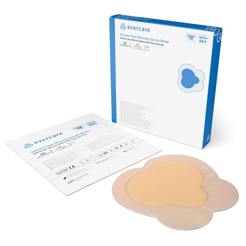 Evercare Foam Silikon-Schaumverband - 23x23cm Sakrum Border - 10 St