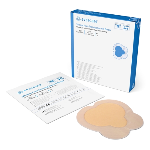 Evercare Foam Silikon-Schaumverband - 17,5x17,5 cm Sakrum Border - 10 St.