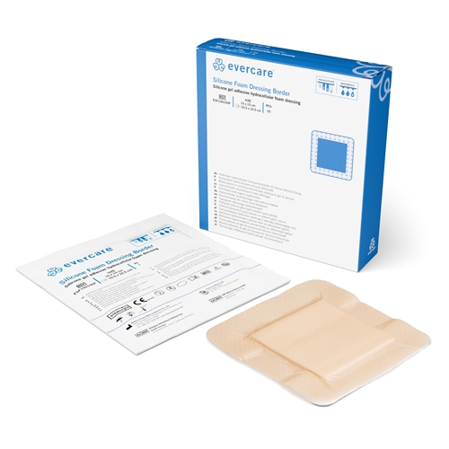 Evercare Foam silikoneskumforbinding - 15x15cm Border - 10 stk