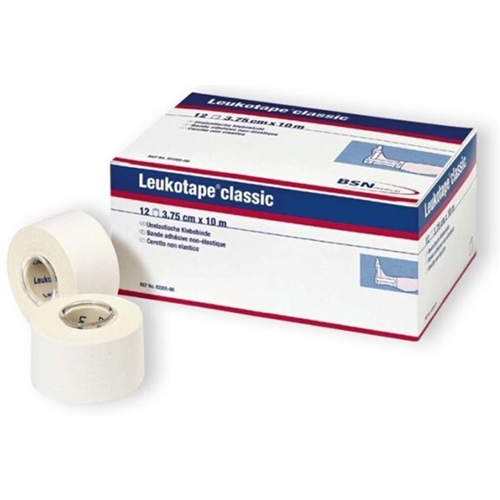 Sporttape Leukotape Classic - 3 75 cm x 10 m weiß Latex 12er-Pack - 12 St.