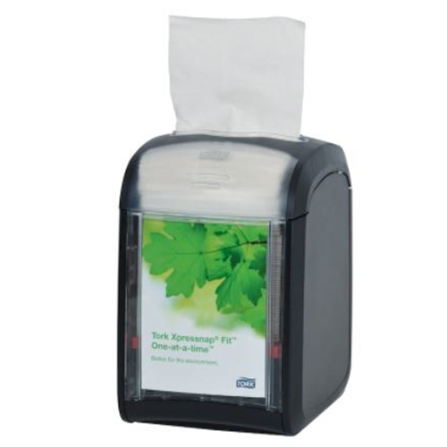 Dispenser til Tork N14 servietter - 14,1x11,3x17 cm sort plast - 4 stk.