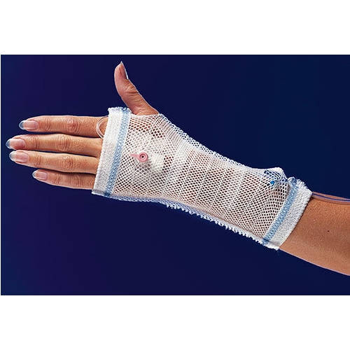 Tubennetz Carefix IV LF - M Arm/Hand blau mit Daumenloch - 30 St.