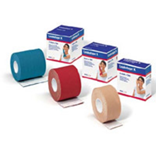 Latexfreies Stütztape Leukotap K Kinesiotape beige - 2,5 cm x 5 m - 5 St.