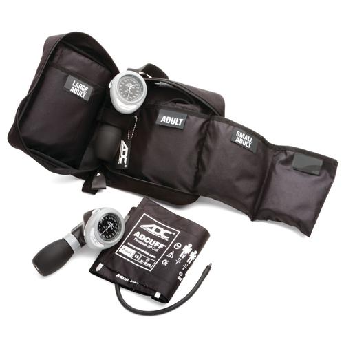 ADC Multikuf 731 EMT-Kit mit 3 Manschetten und 804 tragbarem Palm-Aneroid-Blutdruckmessgerät