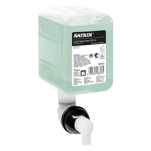 Flydende håndsæbe Katrin Green - 500ml parfumeret - 12 stk