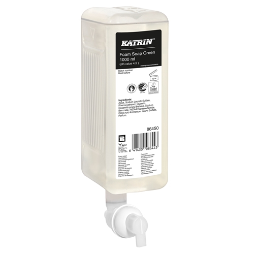 Katrin Green -vaahtosaippua - 1000 ml hajustettu - 6 kpl
