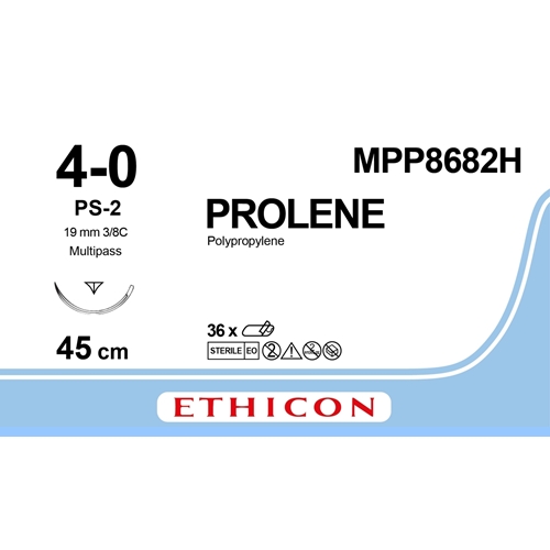Sutur Prolene 4-0 MPP8682H – 45cm blå nål PS-2 – 36 st