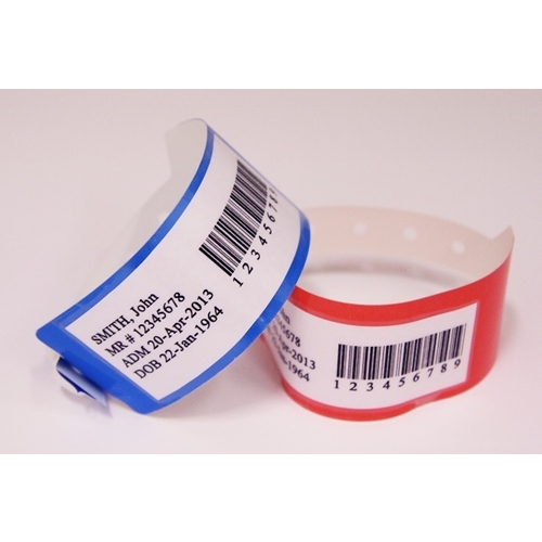 Identifikationsarmband mit Druckknopfverschluss Sentry BarCode LBAP – Kinder/Jugendliche blau – 250 St.