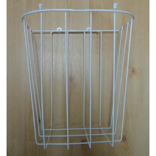 Sopkorg metall/plast vit - 28x20x30cm 12L väggmontage