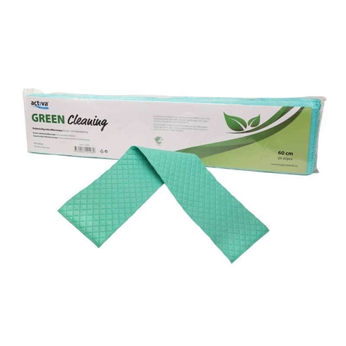 Kuiva-/kosteusmoppi Activa Green Cleaning - 60 cm kertakäyttöinen 25 kpl/pakkaus - 25 kpl