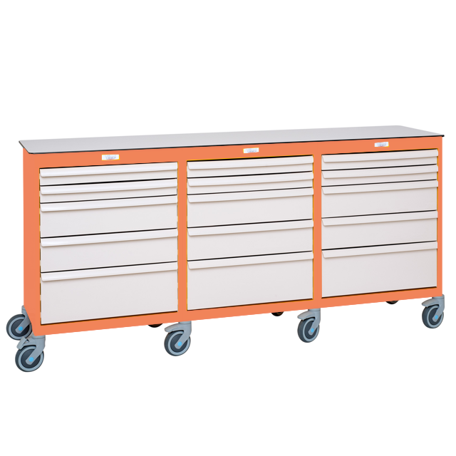 Mobil arbetsstation 3 block - Korall